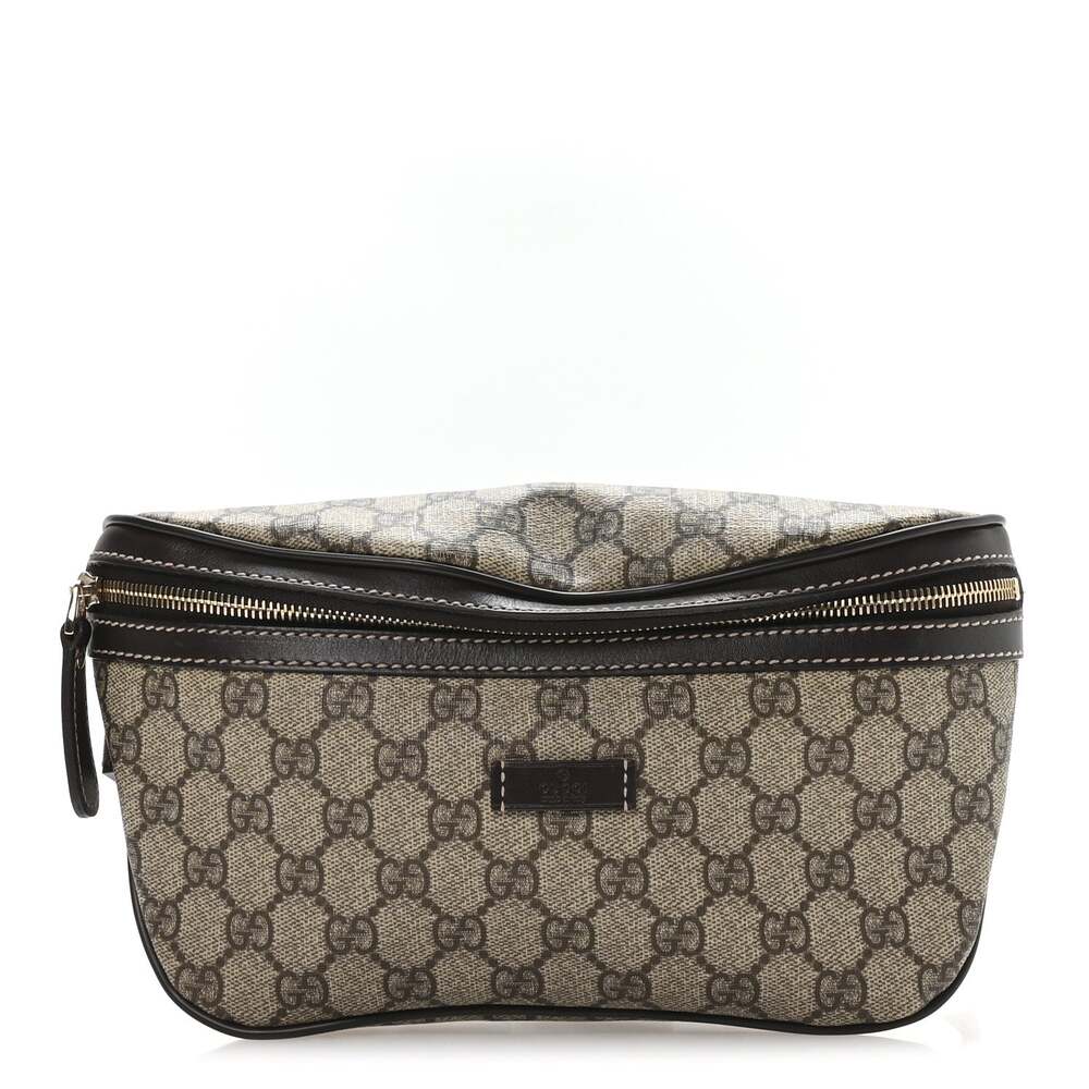 Gucci Gg Supreme Belt Bag Dark Brown #253092G89B